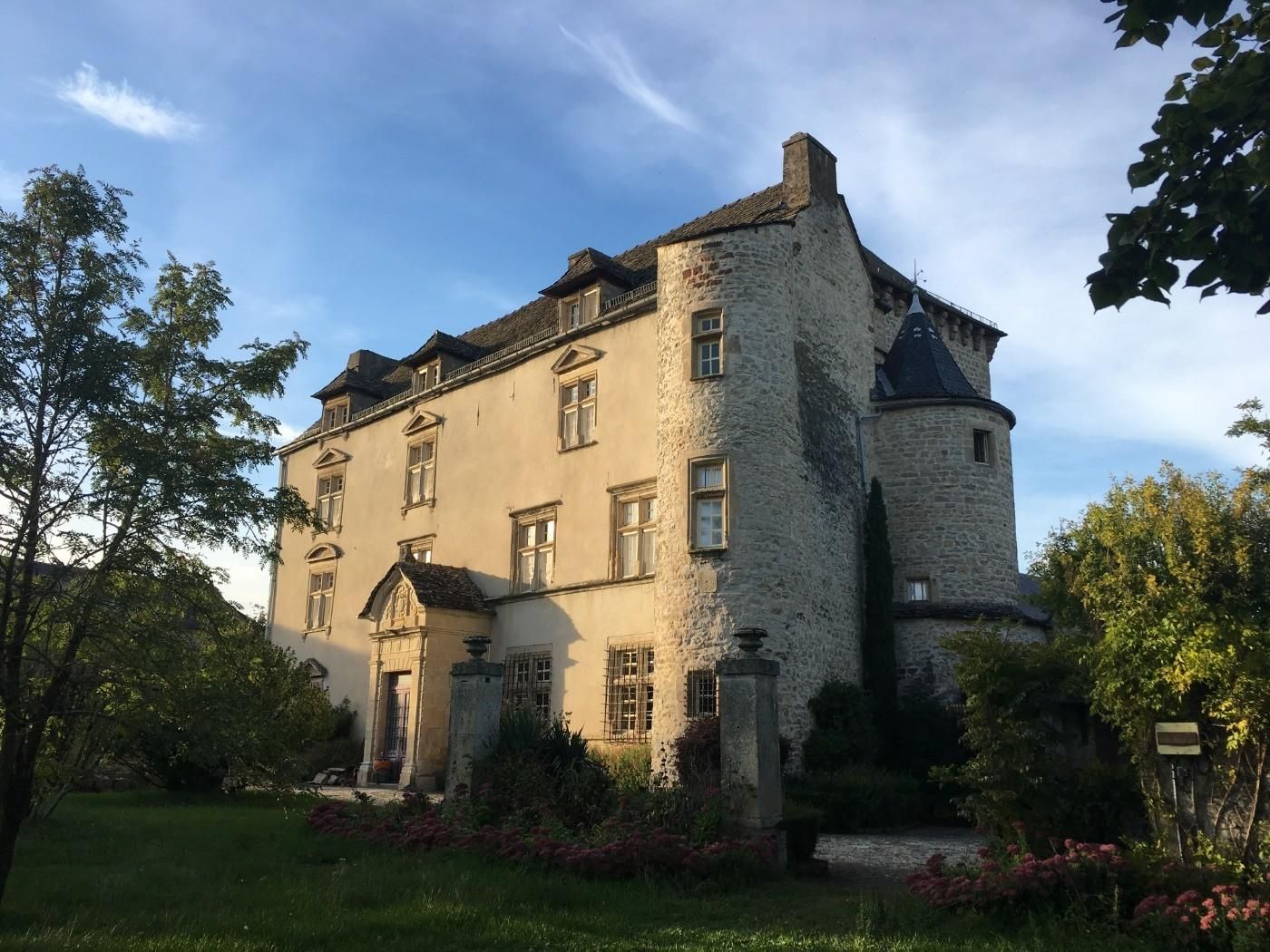 Large but manageable village property with country views - a real chateau