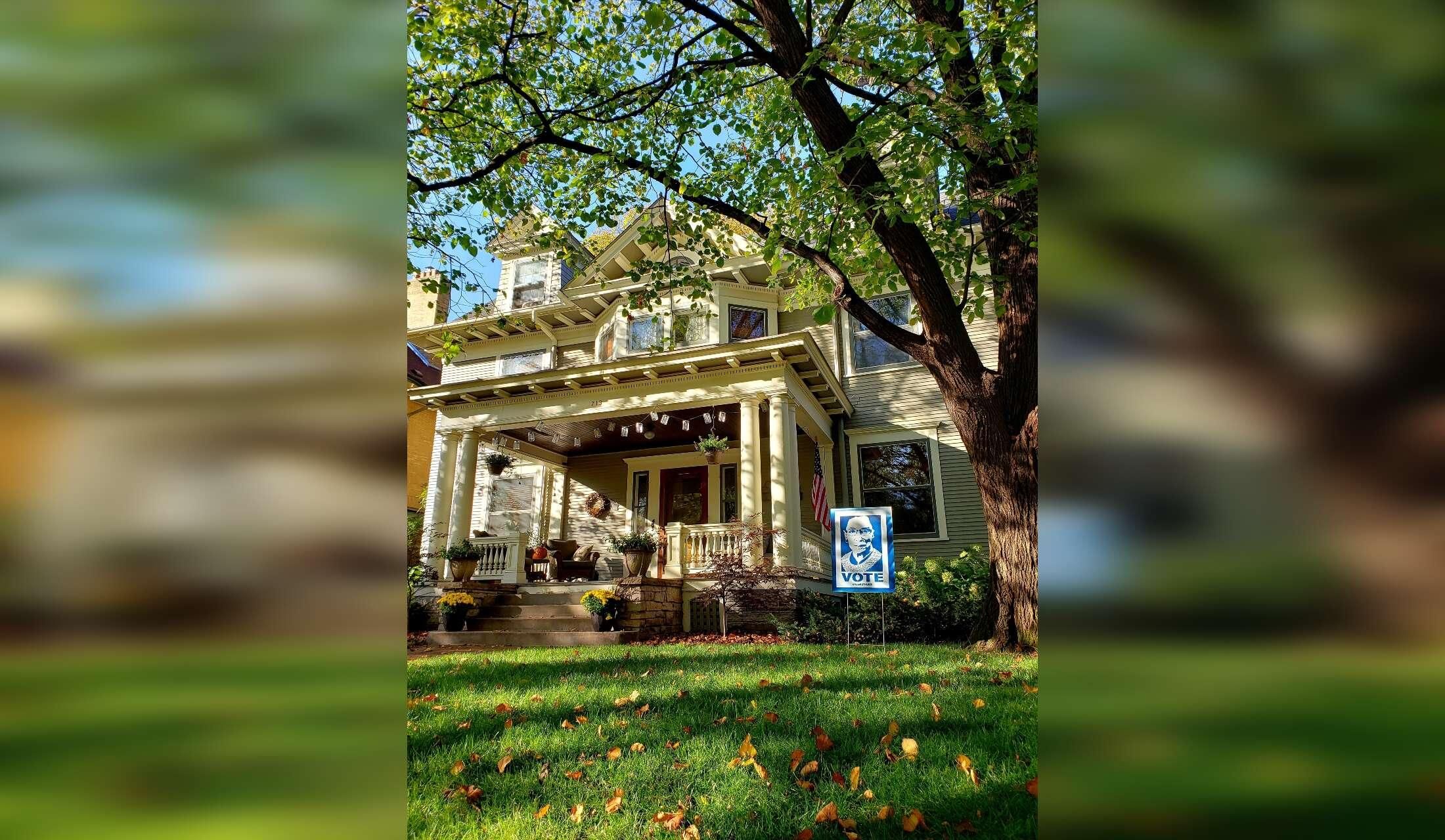 Victorian home with pets in quiet, leafy neighborhood in the city